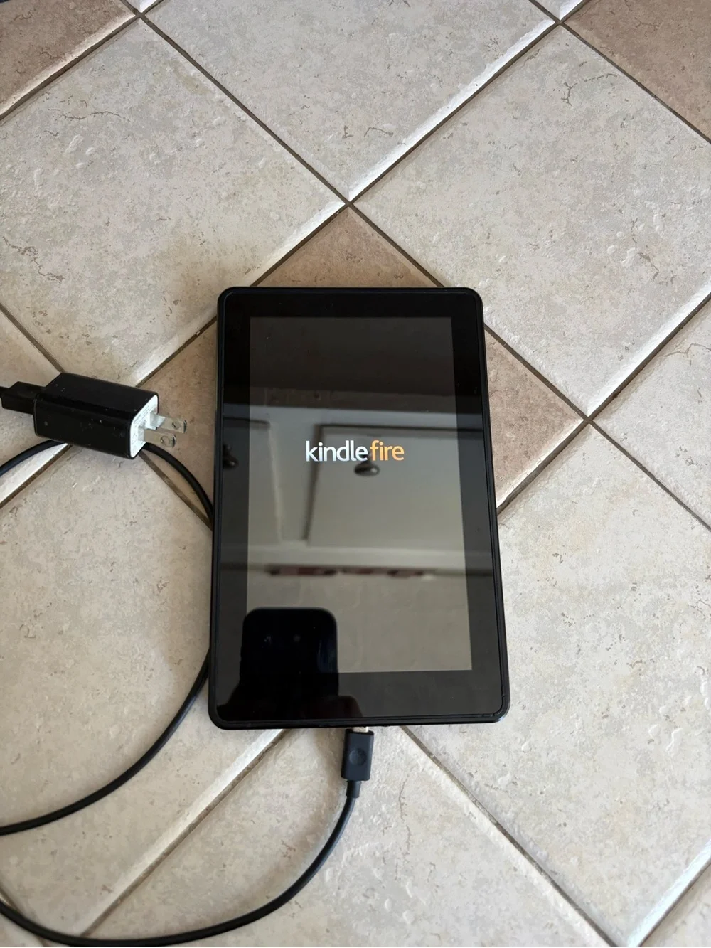 Amazon Kindle Fire Tablet in Black with Charger
